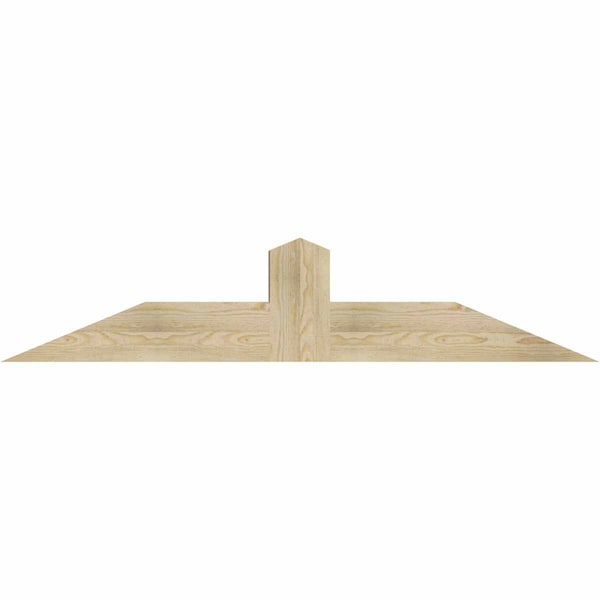 Ekena Millwork Portland Rough Sawn Timber Gable Bracket, Douglas Fir, 60"W x 12"H x 6"D x 6"F, 5/12 Pitch GBW060X12X0606POR00RDF - main